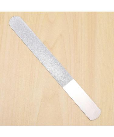 Joselin 6 Pieces Stainless Steel Nail File Double-Sided Diamond Nail File Metal Nail File Manicure File for Family and Travel - Buy Online on GoSupps.com
