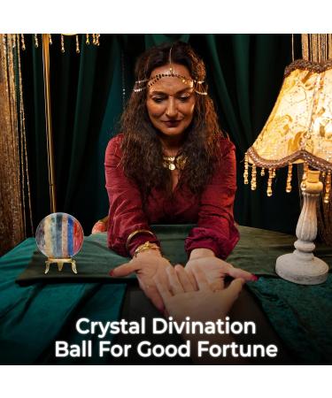 PYOR 7 Chakra Crystal Quartz Crystal Ball Crystal Spheres Large Crystal Ball Gemstone Crystal Crystal Balls for Witchcraft Crystal Ball Fortune Teller Chakra Decor30 40mm Seven Chakra - Buy Online on GoSupps.com