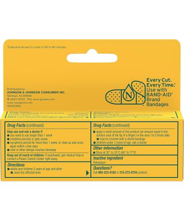 Neosporin + Lidocaine Ointment - Maximum Strength Pain Relief & Infection Protection - 0.5 oz - Buy Online on GoSupps.com