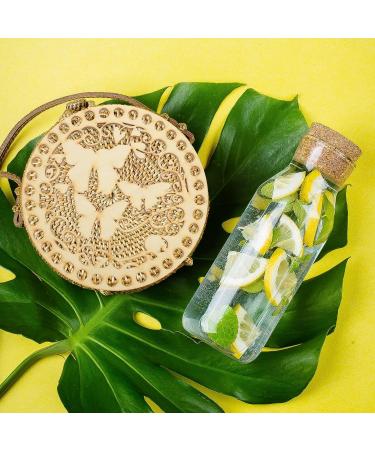 Favomoto 2Pcs Natural Wooden Butterfly Circle Crochet Basket Bottom - DIY Knitting Weaving Board for Bag Shaper - Buy Online on GoSupps.com