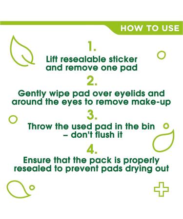 Simple Kind to Skin Eye Make-Up Remover Pads - Gentle & Effective 30pcs - Buy Online on GoSupps.com