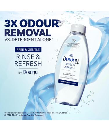 Downy Rinse & Refresh Free & Gentle Laundry Odour Remover and Fabric Softener Fragrance Free No Dyes or Heavy Perfumes 1.43L 1.43 l (Pack of 1) - Buy Online on GoSupps.com