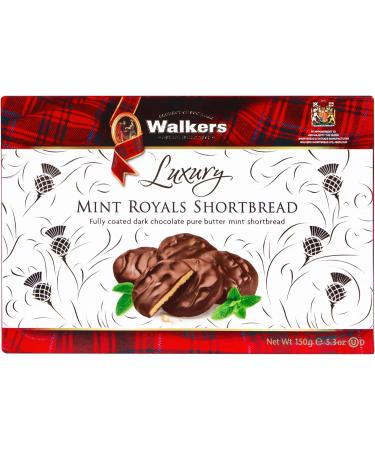 Walkers Shortbread Luxury Mint Royals Shortbread Traditional Pure Butter Scottish Recipe 150g - Buy Online on GoSupps.com