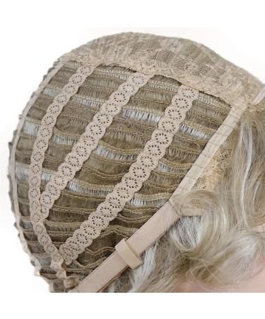 Short Layered Shaggy Wavy Bob Wig | Full Synthetic Capless Wig for White Women | Blonde Highlights L16-613 - Buy Online on GoSupps.com