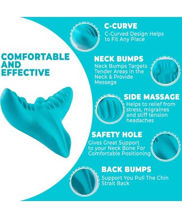 Portable Neck & Shoulder Relaxer | Cervical Traction Device for Pain Relief | Chiropractic Pillow for Joint Comfort - Buy Online on GoSupps.com