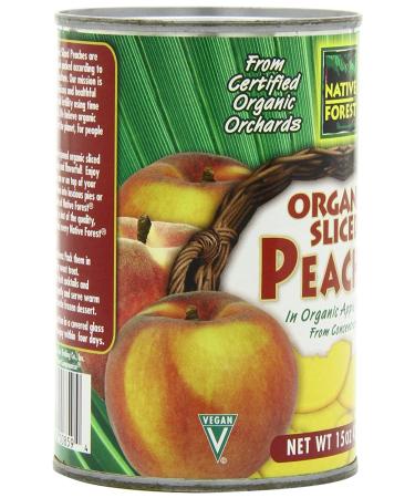 Native Forest Organic Sliced Peaches 15oz Cans (Pack of 6) - Buy Online Now! - Buy Online on GoSupps.com