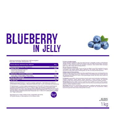 All-Nutrition Sugar-Free Fruits in Jelly 1000g | Calorie-Friendly Dessert with Whole Blueberries for Muscle Building - Buy Online on GoSupps.com
