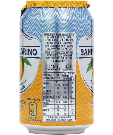 San Pellegrino Sparkling Fruit Beverages|San Pellegrino Orange 330ml - Buy Online on GoSupps.com