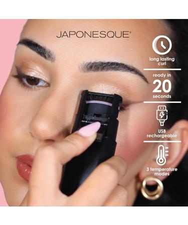 JAPONESQUE Heated Lash Curler | Long Lasting Electric Eyelash Curler & Lifter | USB Powered | Safe Heat Settings for Perfect Lashes - Buy Online on GoSupps.com