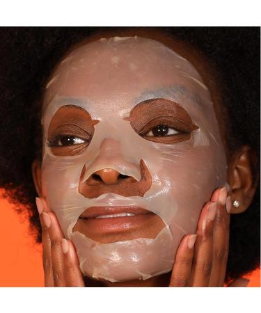 Dr. Dennis Gross Vitamin C Lactic Biocellulose Brightening Treatment Mask - Revitalize Dry, Damaged Skin (4 Pack) - Buy Online on GoSupps.com