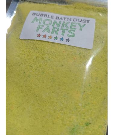 Handmade Bubble Bath Dust - Various Scents (Bath Bomb Dust with Lasting Bubbles) Contains Epsom Salts (Monkey Farts) - Buy Online on GoSupps.com