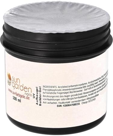  sun garden nails Sun Garden Nails Clear Builder Gel - 100 ml - UV - Nail Extension and Strengthening - Builder Gel - Clear - Buy Online on GoSupps.com