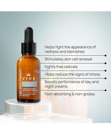 VIVE SkinCare Therapy - Concentrated Recovery Serum - 30ml Bottle - Anti-Wrinkle Serum - Antioxidant Serum - Face Serum Mature Skin - Face Serum Dry Skin - Buy Online on GoSupps.com