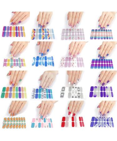 Glitter Cow Pattern Semi Cured Gel Nail Polish Strips Self Adhesive Full Nail Wraps Nail Polish Stickers Semi Cured Gel Nail Polish Strips - Buy Online on GoSupps.com