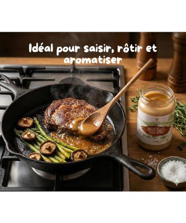 Cibo Ghee au Miso Bio 500g Beurre Clarifi Italien et P te de Miso Japonaise Go t Umami Intense Sans Lactose Keto & Paleo Id al pour Cuisine Sal e Sauces et Viandes Miso 500gr - Buy Online on GoSupps.com