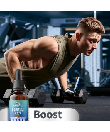 NIUTRLUXE L-Arginine L-Citrulline Drops Liquid L-Arginine for Men with Boron and Zinc High Absorption L-Arginine L-Citrulline Supplements Sublingual Liquid L-Arginine 1000 mg Vegan Non GMO 60ml - Buy Online on GoSupps.com