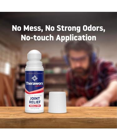 Theraworx Fast-Acting Joint Relief Roll-On - 2.5 Oz (Pack of 2) | Discomfort & Inflammation Relief | International Shipping Available - Buy Online on GoSupps.com