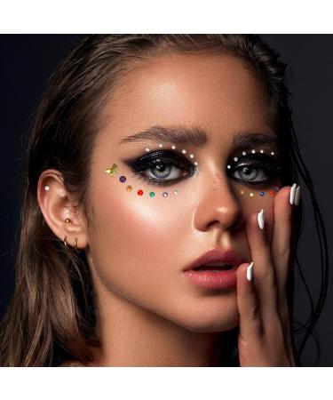 NOOEPC Face Gems & Hair Gems | Self-Adhesive Rhinestones for Eye Makeup Body Art & DIY Crafts - 3/4/5/6mm Jewelry - Buy Online on GoSupps.com