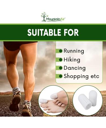 MountainAir Silicone Toe Caps - 12 Pack Gel Toe Covers for Ingrown Toenail Protection - Breathable Big Toe Guards for Men & Women - Reduce Friction & Corns - Medium - Buy Online on GoSupps.com
