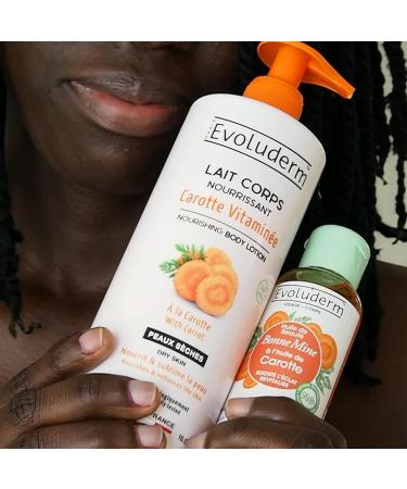 EVOLUDERM Radiance Face & Body Routine 7 products 1x Milk + 2 Oils + 1 Vitamin C Serum + 1 Carrot Scrub & Mask + 1 Lightening Milk Made in France - Buy Online on GoSupps.com