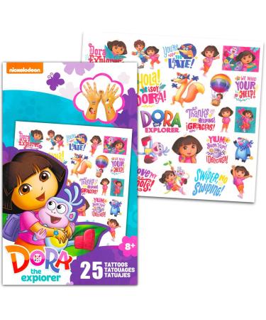 Dora Temporary Tattoos - 75 Assorted Designs for Kids | Fun & Creative Body Art - Buy Online on GoSupps.com