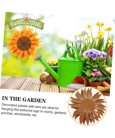 Ciieeo Style Door Art Decor Home Pendant Artistic Pastoral Decorative Porch in Sign Front For Sunflower - Buy Online on GoSupps.com