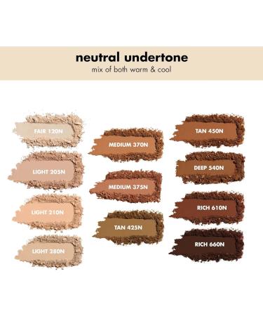 e.l.f. Camo Powder Foundation - Medium 375 N, 8g - Primer-Infused, Buildable & Long-Lasting Coverage - Buy Online on GoSupps.com