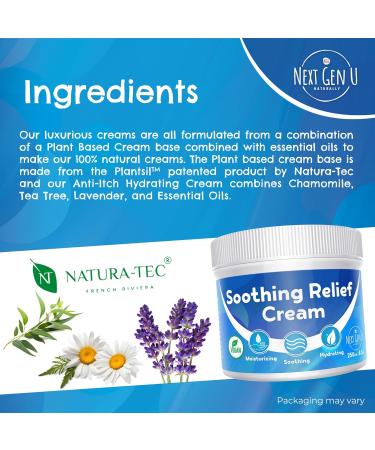 Soothing Relief Cream - Steroid-Free Anti-Itch Cream with Oat Extract for Itchy & Dry Skin - Next Gen U (8.5 oz) | International Shipping Available - Buy Online on GoSupps.com