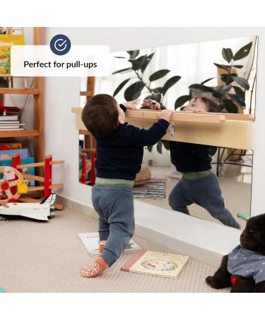 Odoxia Baby Mirror & Standing Aid | Montessori Toddler Mirror for Improved Coordination Cognitive Development and Motor Skills | Ideal Children's Room Decor - Buy Online on GoSupps.com