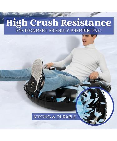 47 Heavy-Duty Inflatable Snow Tube for Sledding - Black Ice - Buy Online on GoSupps.com