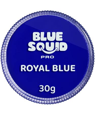 Blue Squid PRO Face Paint - Classic Royal Blue (30gm) Professional Water Based Single Cake Face & Body Paint Makeup Supplies for Adults Kids Halloween Facepaint SFX Water Activated Face Painting - Buy Online on GoSupps.com