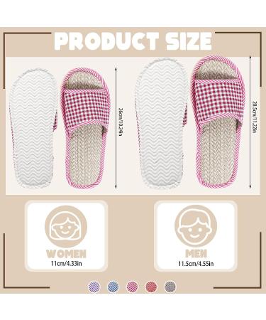 Ramede Disposable House Slippers - 15 Pairs for Guests - Breathable Open Toe Indoor Spa Slipper - Hotel & Travel - 6 Large & 9 Medium Sizes - Buy Online on GoSupps.com