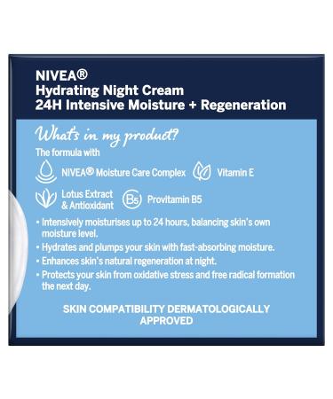 NIVEA Daily Essentials 24H Moisture Boost Night Cream - 50ml - Buy Online on GoSupps.com