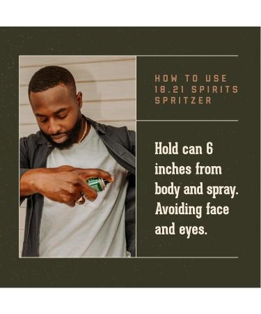 18.21 Man Made Men s Spirits Spritzer 3.4 oz. - Long-Lasting All Over Body Spray with Masculine Aromatics - Gifts for Him Spiced Vanilla - Buy Online on GoSupps.com