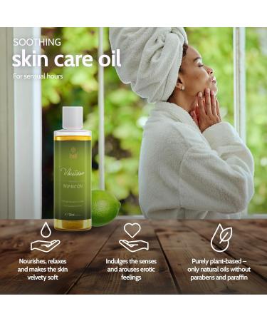 Vibratissimo Inspiration - Massage Oil Love Oil Body Oil with a Lime Scent 100 ml Inspiration 100 ml (Pack of 1) - Buy Online on GoSupps.com