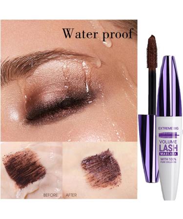 5D Primer Waterproof Mascara - Brown | Long Lasting & Smudge-Proof Fiber Mascara | Halloween & Christmas Stage Mascara - Buy Online on GoSupps.com