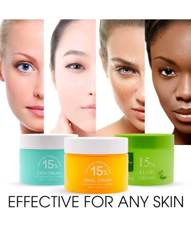 Real Snail Mucin Extract Face Cream - Collagen Boosting & Skin Repair | Nourishing Day & Night Cream - 1.69 oz | Made in Korea - Buy Online on GoSupps.com