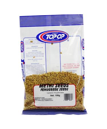 TOP OP - Fenugreek Methi Seeds - Skin and Hair Care Ayurvedic Powder Recipe - 100% Organic - 100 gr