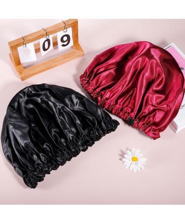Folai Satin Bonnet Sleeping Hat - Adjustable Silk Cap for Women & Girls - Soft Red Night Sleep Hood - Buy Online on GoSupps.com