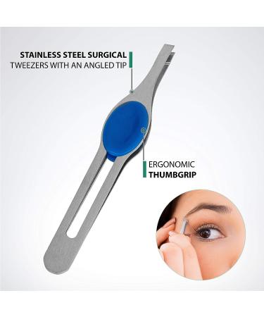 DB Tech Large 10 Suction Cup 8X Magnifying Mirror with Precision Tweezers and Rubberized Grips - Triple Suction Cups for Lasting Hold - Buy Online on GoSupps.com