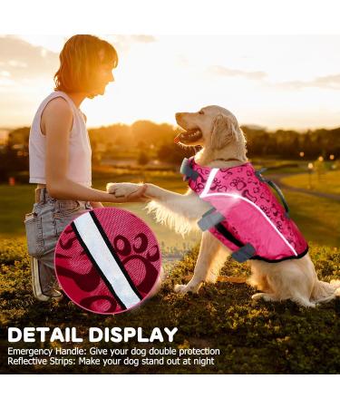 Alagirls Pink Dog Life Jacket for Swimming & Beach | Costume for Small Dogs (Chest 47-61cm) - Ideal for Safety & Fun! - Buy Online on GoSupps.com