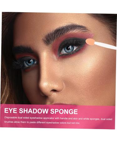 CANIGHT 100pcs Double Ended Eyeshadow Brush Sponge Brush Latex Sponge Cosmetic Applicator Cosmetic Tool Double-sides Eye Brush Makeup Tool Eyeshadow Stick Dual-side 6.5x1.3cm White - Buy Online on GoSupps.com