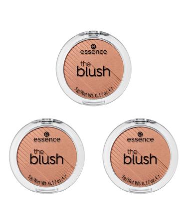 Essence the Blush Rouge No. 20 Bespoke Braun Long -lasting shiny vegan microplastics particles free nanoparticles free 3 -pack (3 x 5g)