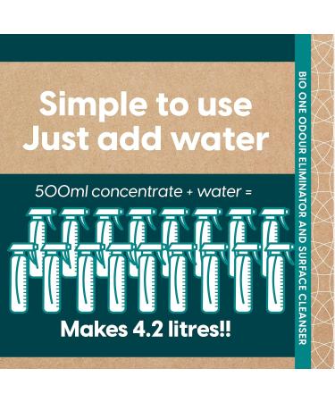 Bio one Odour Eliminator | 500ml Eco Refill | Enzyme Cleaner | Eliminate Odour for Good - Buy Online on GoSupps.com