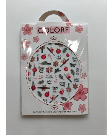 Kalolary 8 Sheets Christmas Nail Art Stickers Ultralight 3D Self-Adhesive Snowflake Santa Reindeer Socks Clause Nail Decals for Women Girls Kids Christmas Parties Nail Art Decoration - Buy Online on GoSupps.com
