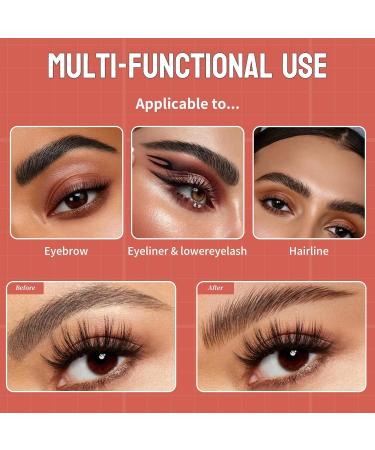 Shop Dark Brown Eyebrow Pencil - 2-in-1 Microblading Pen & Waterproof Gel for Long-Lasting Natural Brows - Buy Online on GoSupps.com