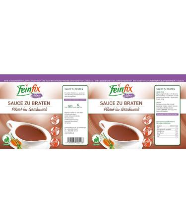Fine Fix Wellness Sauce to Fry 500g - Vegan & Lactose-Free Saßenbinder Low-Calorie Gravy & Noodle Sauce | International Shipping - Buy Online on GoSupps.com