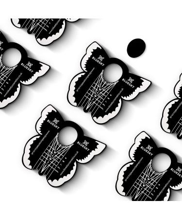 Bluesky Nail Forms for Nail Extensions Builder Gel Poly Gel Gum Gel Acrylic Nail Art Nail Form Stickers - 300 Pack 300 count (Pack of 1) - Buy Online on GoSupps.com