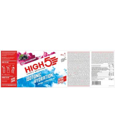 HIGH5 Hydration Energy Drink Powder - Blackcurrant 1.23kg (Pack of 1) | Isotonic Electrolyte Hydration with 28g Carbs and 25mg Magnesium | Added Postbiotics | Zero Fat - Buy Online on GoSupps.com