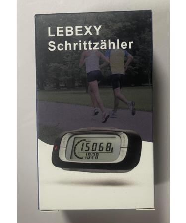 Lebexy Pedometer Clip - Simple Fitness Tracker for Steps Distance & Calories | No Bluetooth/App Needed | Large Display | International Shipping - Buy Online on GoSupps.com